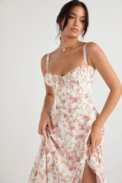 CARMEN PRINT BUSTIER SUNDRESS