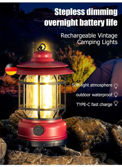 Portable Retro Camping Lamp