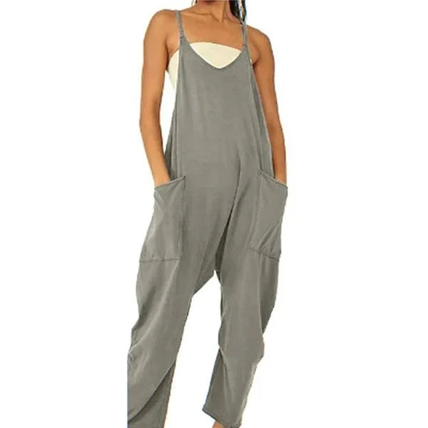 Wide Leg Jumpsuit with Pockets