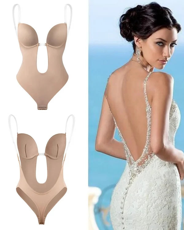 Plunge Backless Body Shaper Bra