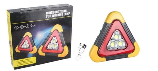 2-IN-1 Emergency Triangular Roadside Warning Light